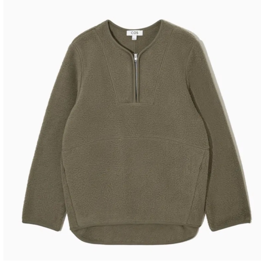 COS Half-zip Fleece Pullover - Picture 4 of 15